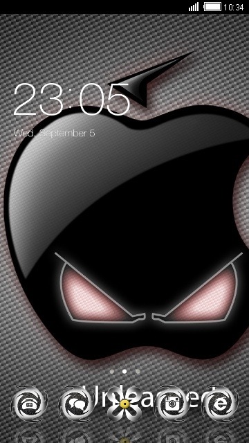 Dark Apple CLauncher Android Theme Image 1