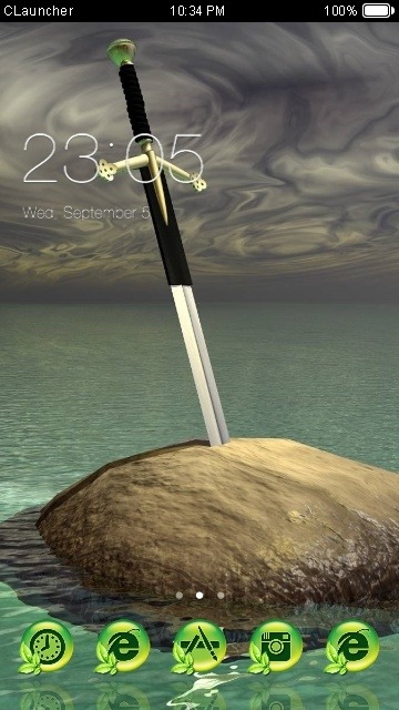 Sword In The Stone CLauncher Android Theme Image 1
