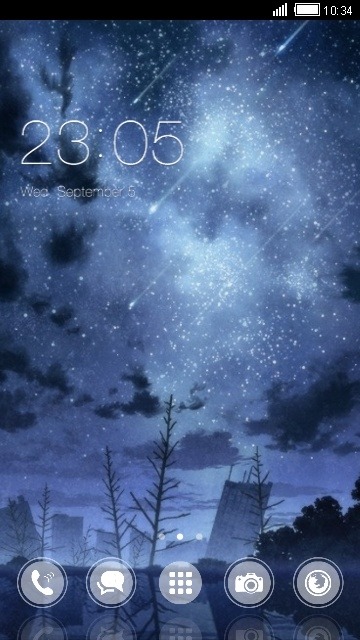 Night Sky CLauncher Android Theme Image 1