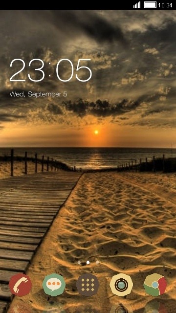 Sunset CLauncher Android Theme Image 1