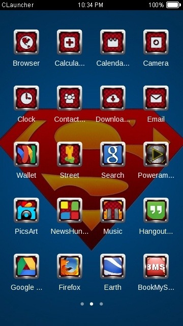 Superman CLauncher Android Theme Image 2