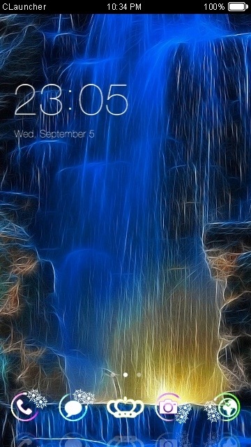 Waterfall CLauncher Android Theme Image 1