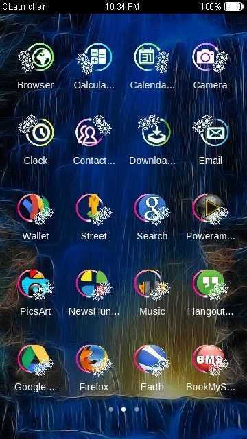 Waterfall CLauncher Android Theme Image 2