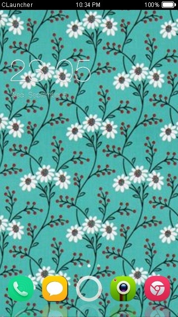 Flowers Pattern CLauncher Android Theme Image 1