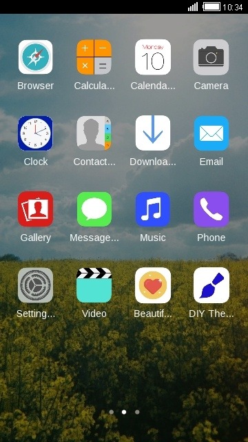 Sky CLauncher Android Theme Image 2