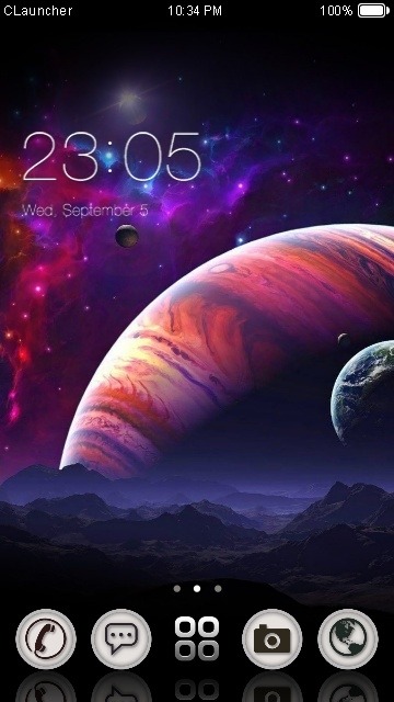 Planet CLauncher Android Theme Image 1