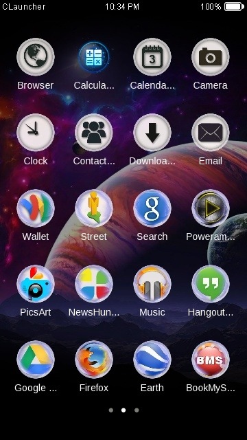 Planet CLauncher Android Theme Image 2