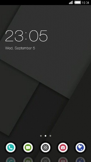 Dark CLauncher Android Theme Image 1