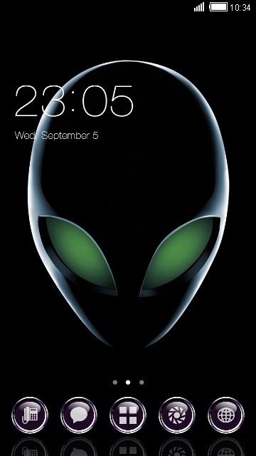 Alien CLauncher Android Theme Image 1