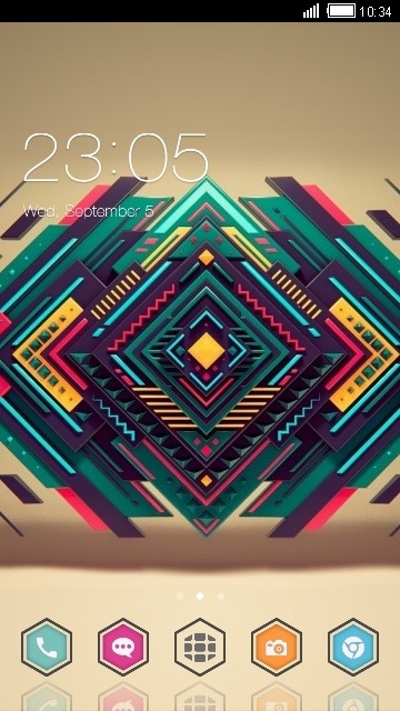 Abstract Design CLauncher Android Theme Image 1