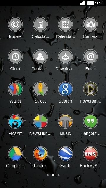 Water CLauncher Android Theme Image 2