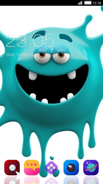 Crazy Monster CLauncher Android Theme Image 1