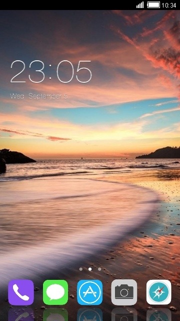 Beach CLauncher Android Theme Image 1