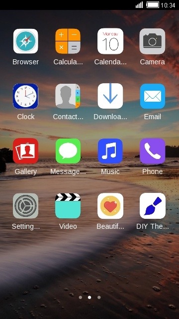 Beach CLauncher Android Theme Image 2