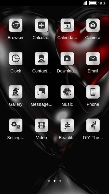 Hearts CLauncher Android Theme Image 2