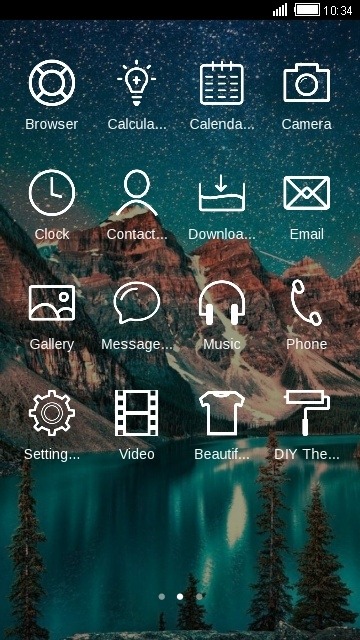 Mountains CLauncher Android Theme Image 2