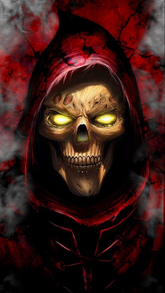Death Skull Mobile Phone Wallpaper Image 1