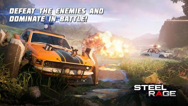 Steel Rage: Robot Cars PvP Shooter Warfare Android Game Image 1
