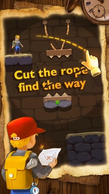 Relic Adventure - Rescue Cut Rope Puzzle Game Android Game Image 1