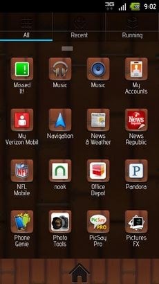 Modern Wood Go Launcher Android Theme Image 2