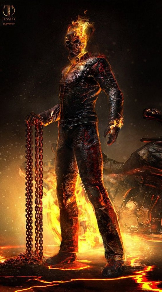 Ghost Rider Mobile Phone Wallpaper Image 1
