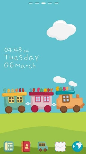 Mini Train Go Launcher Android Theme Image 1