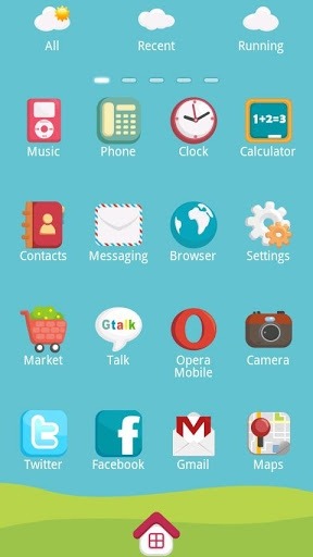 Mini Train Go Launcher Android Theme Image 2