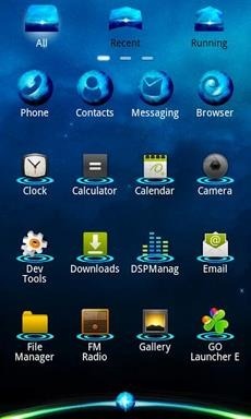 Blue Planet Go Launcher Android Theme Image 2