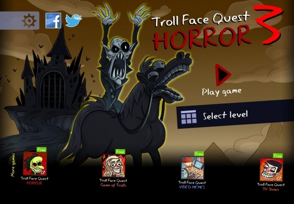 Troll Face Quest: Horror 3 Android Game Image 1