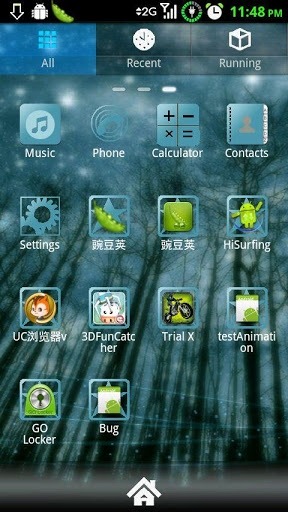 Dark Forest Go Launcher Android Theme Image 2