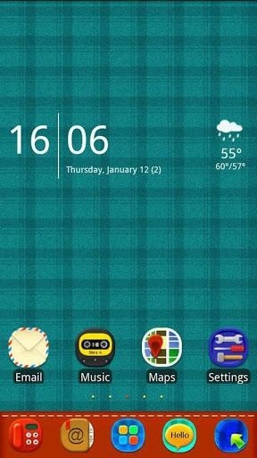 Plaid Complex Go Launcher Android Theme Image 1