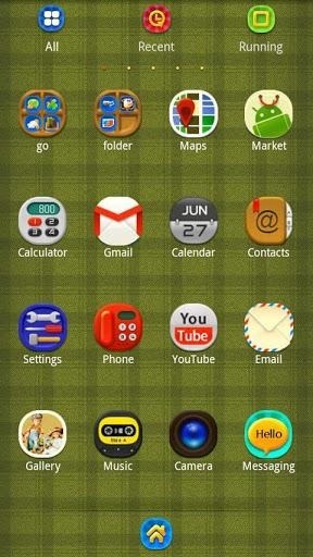 Plaid Complex Go Launcher Android Theme Image 2