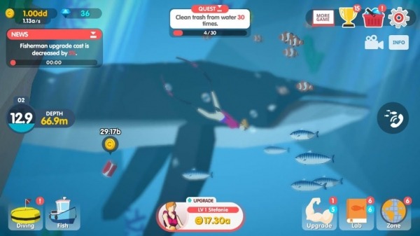 Dream Blue Ocean Android Game Image 3