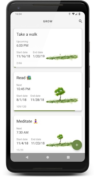 Grow - Habit Tracking Android Application Image 2