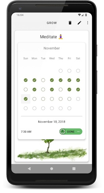 Grow - Habit Tracking Android Application Image 3