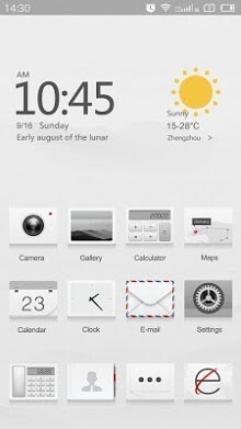 Cream White Hola Launcher Android Theme Image 1