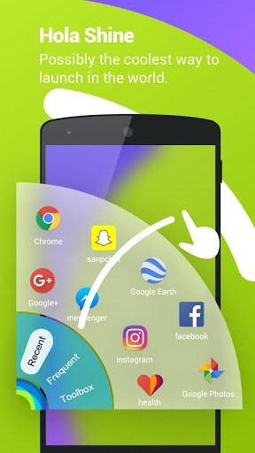 Hola Launcher Android Application Image 1