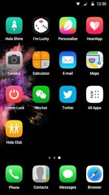 Colorful OS Hola Launcher Android Theme Image 2