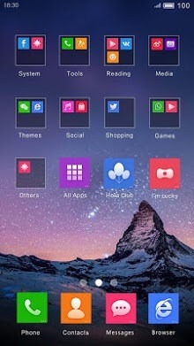 Flat Icon Hola Launcher Android Theme Image 2