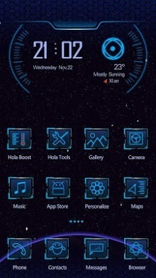 Off To Space Hola Launcher Android Theme Image 1