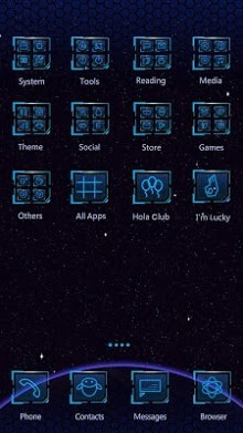 Off To Space Hola Launcher Android Theme Image 2
