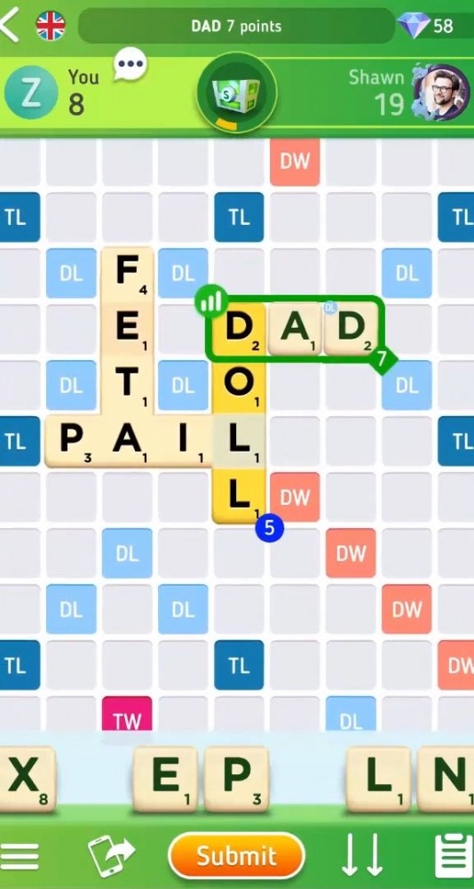 Scrabble GO - New Word Game Android Game Image 2