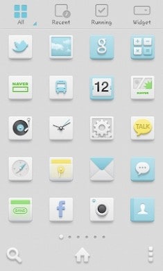 Milky Sky Dodol Launcher Android Theme Image 2