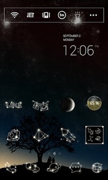 The Stars Voice Dodol Launcher Android Theme Image 1