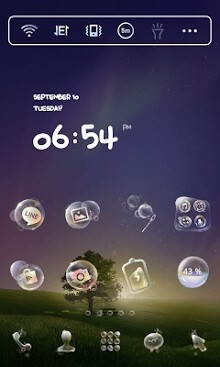 Soap Bubble Dodol Launcher Android Theme Image 1