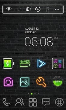 Neon Sign Dodol Launcher Android Theme Image 1