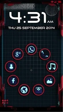 Blue Gamer Smart Launcher Android Theme Image 1
