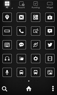 Black Label Dodol Launcher Android Theme Image 2