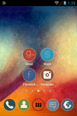 Simple Rounds Go Launcher Android Theme Image 2