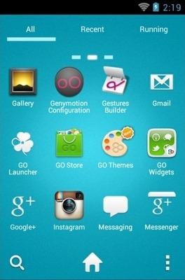 Angry Birds Blue Go Launcher Android Theme Image 2